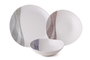 Hermia GBSRD24KY4R3095 Vajilla de Porcelana 24 Piezas Apta Microondas y Lavavajillas para Experiencia Gastronómica Elegante y Funcional